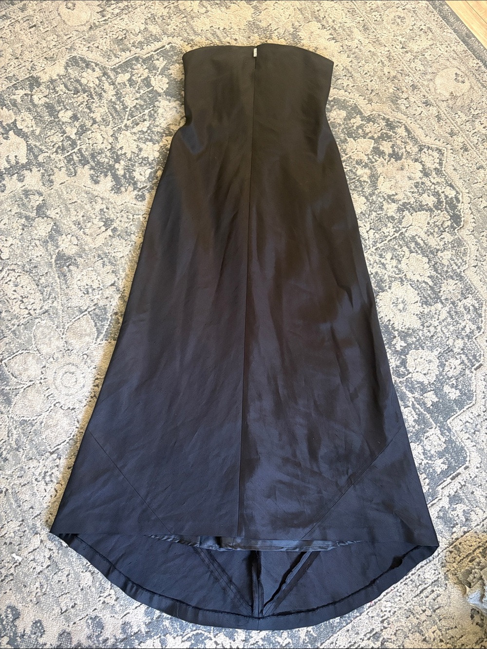 Lauren Ralph Lauren silk Strapless Black Evening Dress